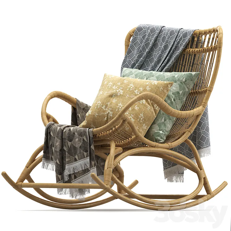 Hollingsworth Rocking Chair 3D Model Free Download