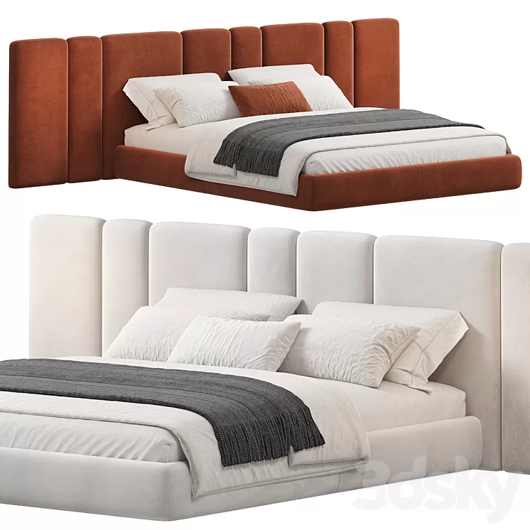 Hollis Bed by The Highwall 3D Model Free Download