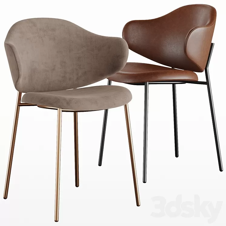 Holly chair Calligaris 3D Model Holly chair Calligaris 3D Model