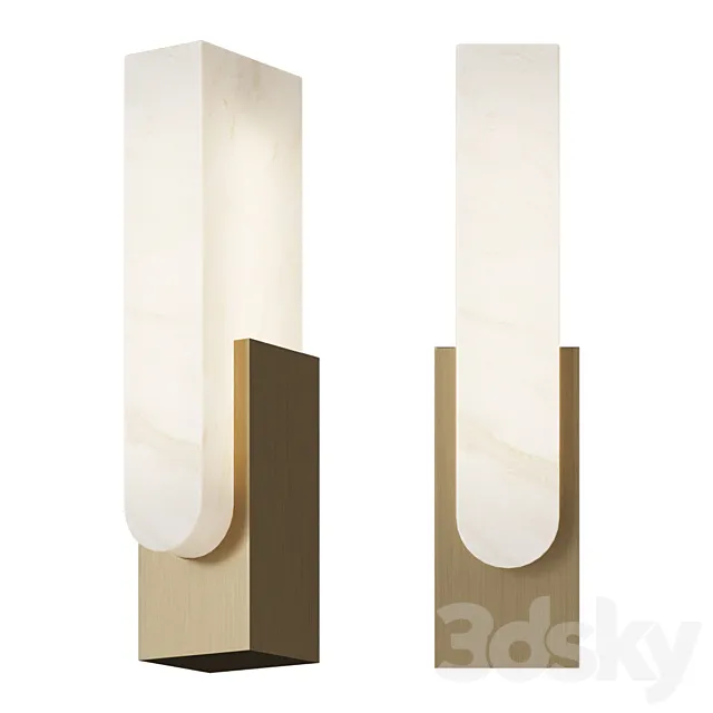 HOLLY HUNT Agatha LED Wall Sconce 3DModel HOLLY HUNT Agatha LED Wall Sconce 3DModel