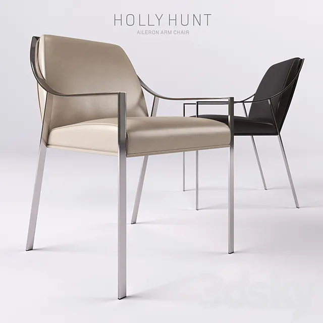 HOLLY HUNT AILERON DINING ARM CHAIR 3DModel