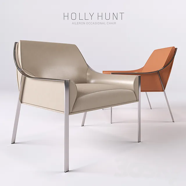HOLLY HUNT AILERON OCCASIONAL CHAIR 3D Model