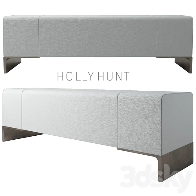 Holly Hunt Arakan Bench 3DModel Holly Hunt Arakan Bench 3DModel