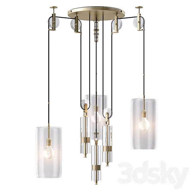 Holly Hunt Counterweight Chandelier 3DModel