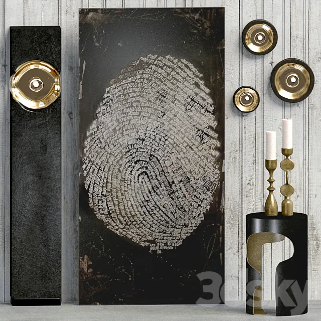 Holly Hunt decorative set 3DModel