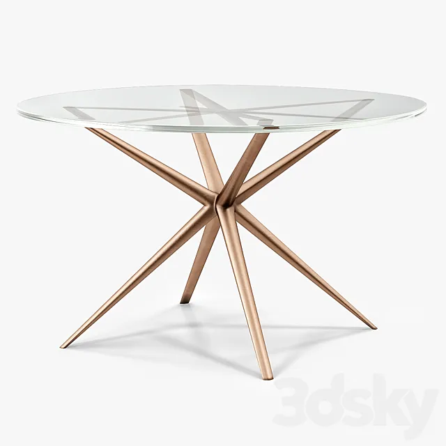 Holly Hunt Etoile Dining Table 3D Model