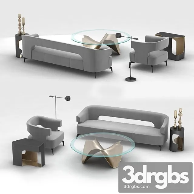 Holly hunt furniture set 2 3D Model Download Holly hunt furniture set 2 3D Model Download