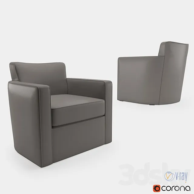 Holly Hunt Grace lounge chair 3D Model Holly Hunt Grace lounge chair 3D Model