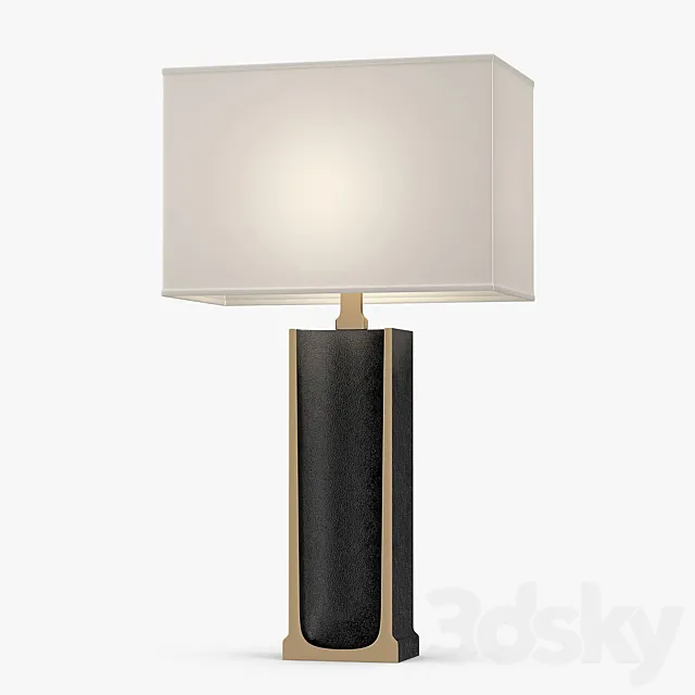 Holly Hunt – Ingot table lamp 3D Model Holly Hunt – Ingot table lamp 3D Model
