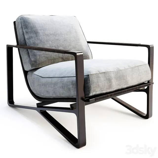 HOLLY HUNT – Omura Lounge Chair 3D Model