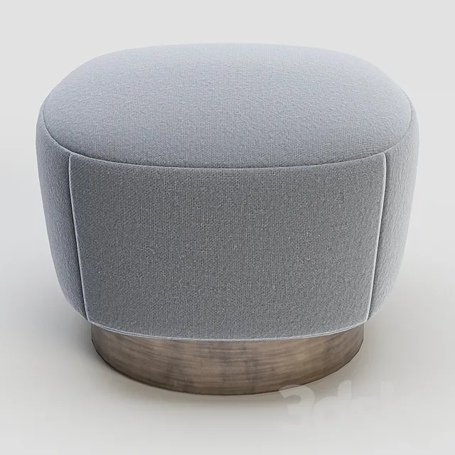 Holly Hunt Pouf Mesa Ottoman 3D Model