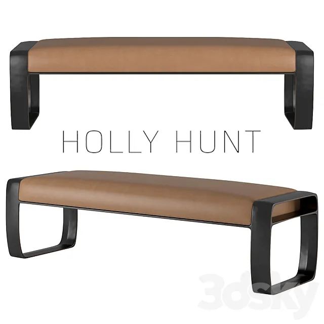 Holly Hunt Sabina Bench 3DModel Holly Hunt Sabina Bench 3DModel