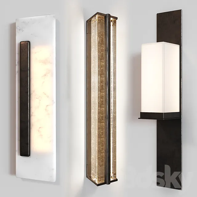 Holly Hunt set Sconce 4 3DModel