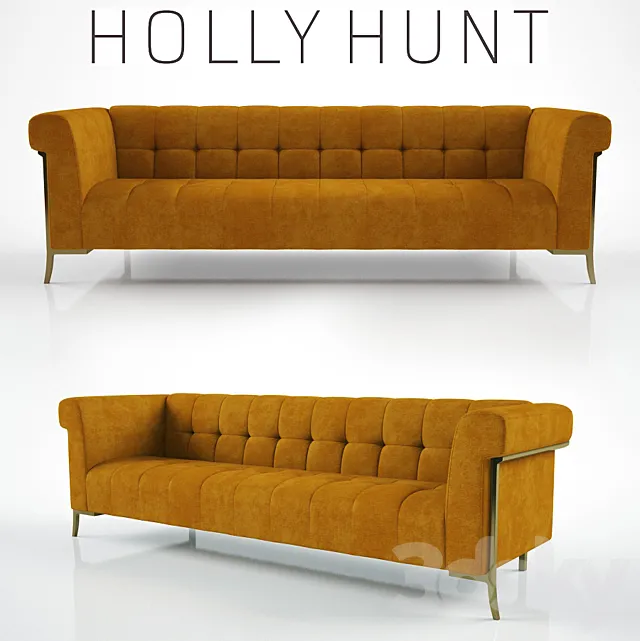 Holly Hunt Sheffield sofa 3D Model Holly Hunt Sheffield sofa 3D Model