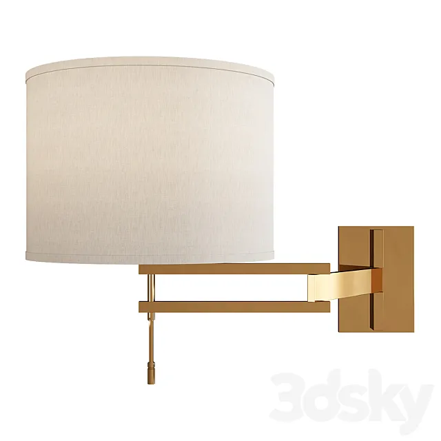 Holly hunt signature swing arm sconce 3DModel Holly hunt signature swing arm sconce 3DModel