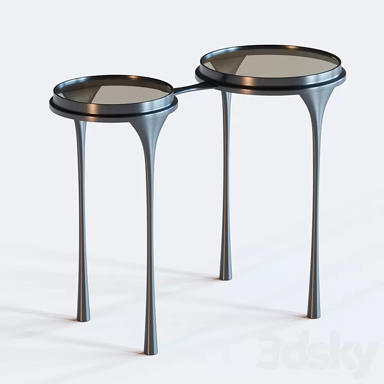 Holly Hunt Spectacles Side Table 3D Model Holly Hunt Spectacles Side Table 3D Model