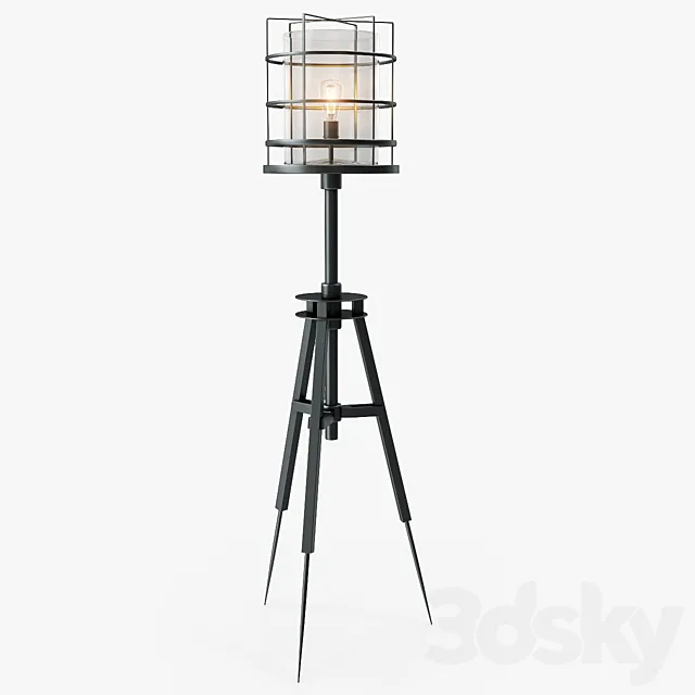 Holly Hunt Surveyor`s Floor Lamp 3DModel Holly Hunt Surveyor`s Floor Lamp 3DModel