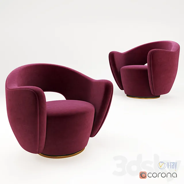 Holly Hunt Vladimir Kagan Wysiwyg chair 3D Model