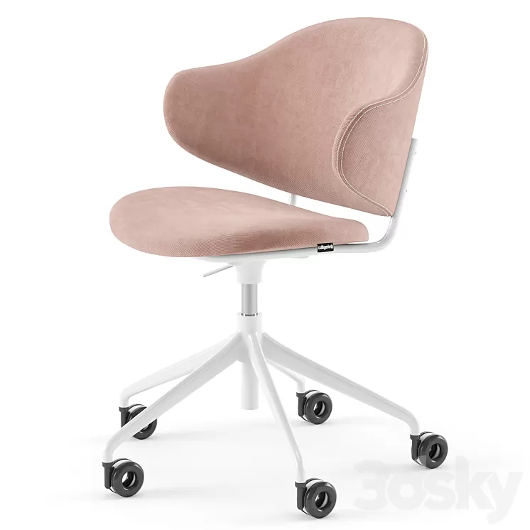 Holly upholstered home office chair – Calligaris 3D Model Free Download
