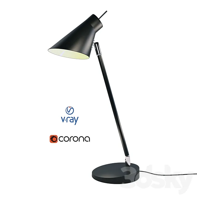 Hollywood table lamp from HEAT. Finland. 3DModel