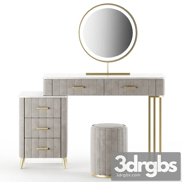 Homary Makeup Vanity Table 3D Model Download