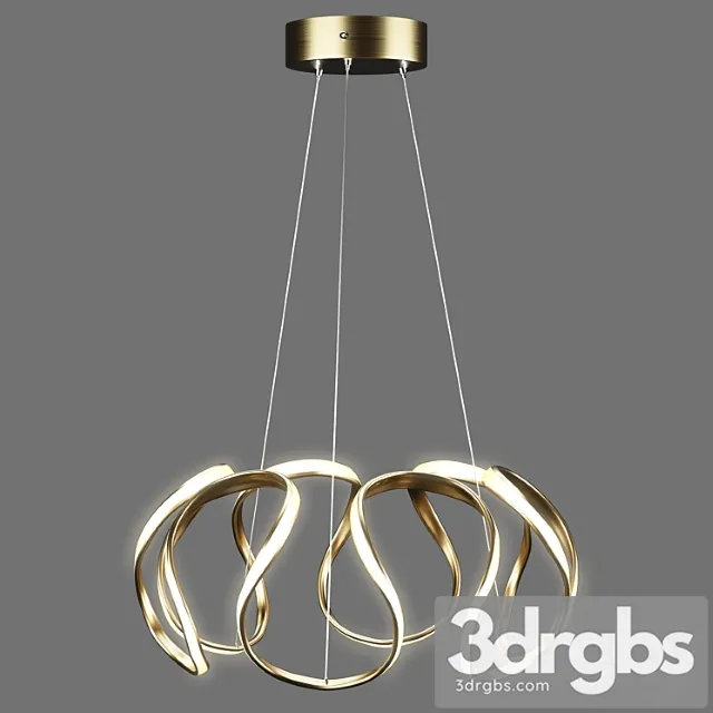Homary Rola Gold LED Unique Geometric Chandelier Haning Pendant Light 3D Model Download