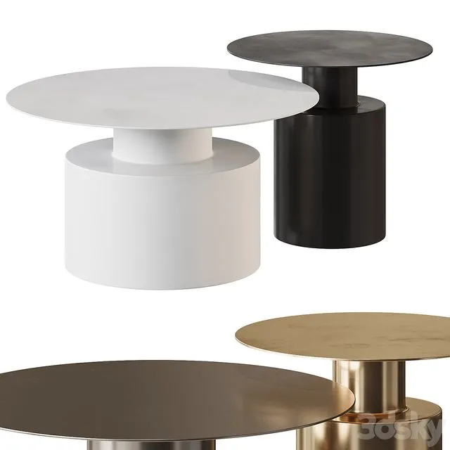 Homary round coffee table 3D Model Homary round coffee table 3D Model