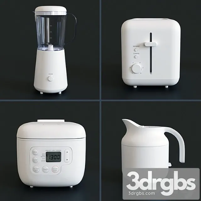 Home appliances muji 2 3D Model Download