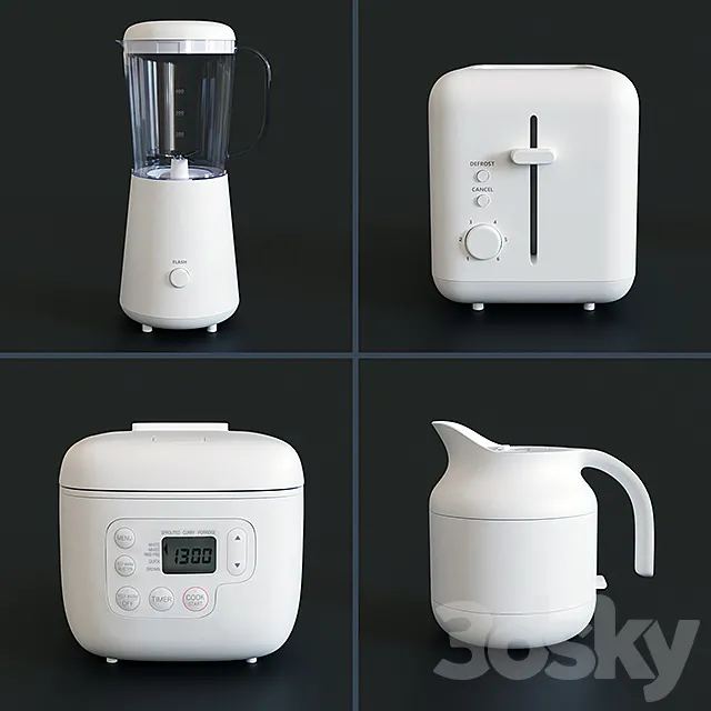 Home appliances Muji 3DModel