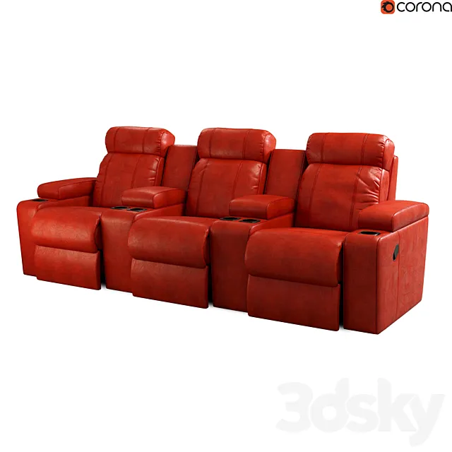 Home cinema chair 3D Model