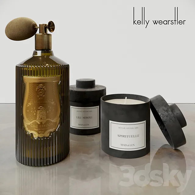 HOME FRAGRANCE SET BY KELLY WEARSTLER 3D Model HOME FRAGRANCE SET BY KELLY WEARSTLER 3D Model
