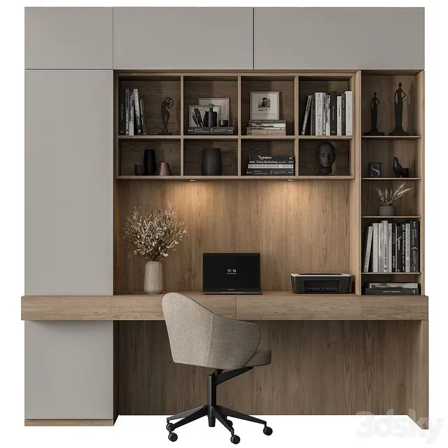 Home Office – Office Furniture 456 3D Model