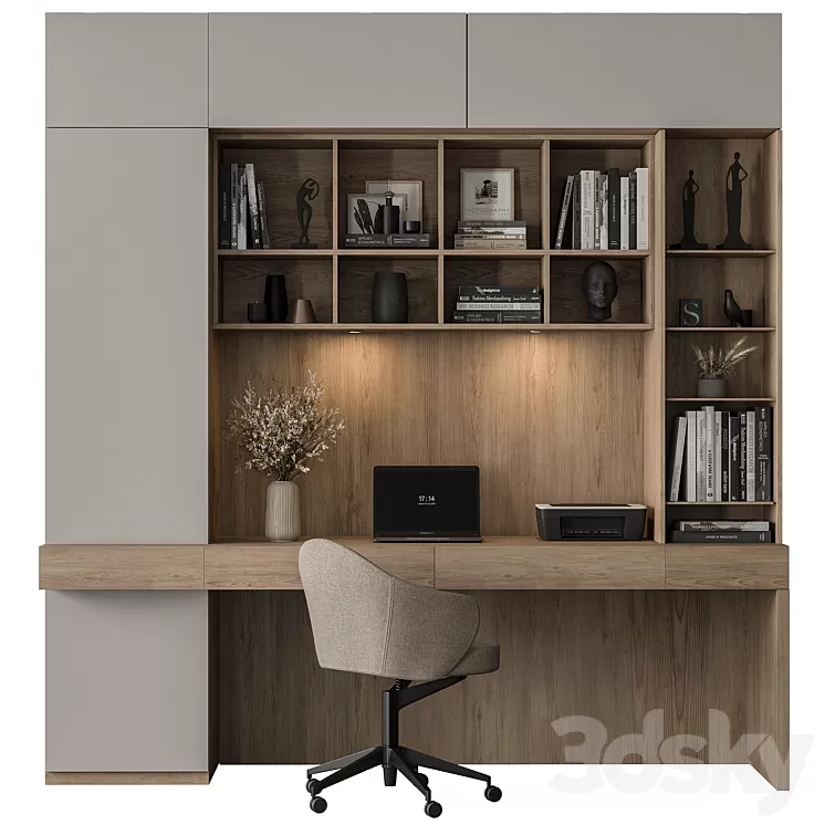Home Office – Office Furniture 456 3D Model Free Download