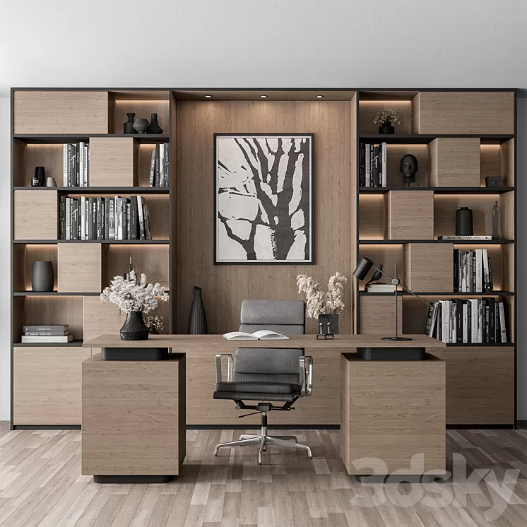 Home Office 3D Modell: Designs zum Download