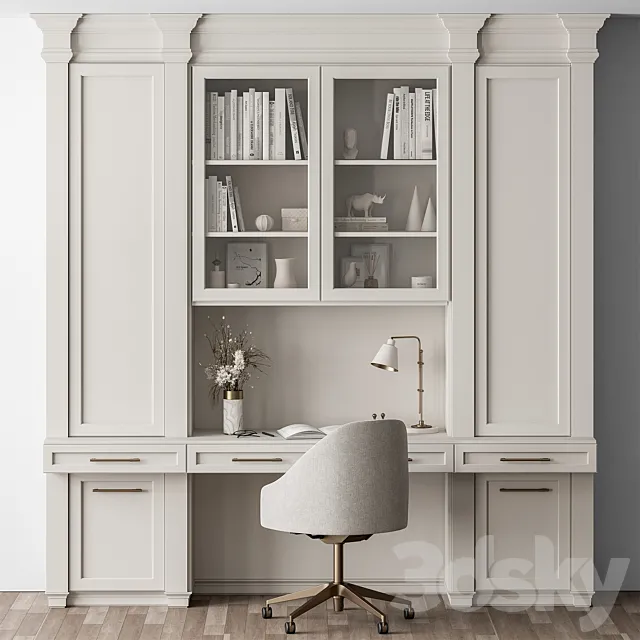 Home Office Set – Office Furniture 356 3D Model Home Office Set – Office Furniture 356 3D Model