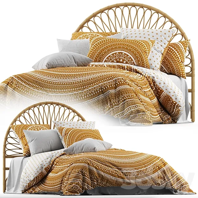 Home Republic Karma Quilted Cinnamon Quilt Cover 3D Model Home Republic Karma Quilted Cinnamon Quilt Cover 3D Model