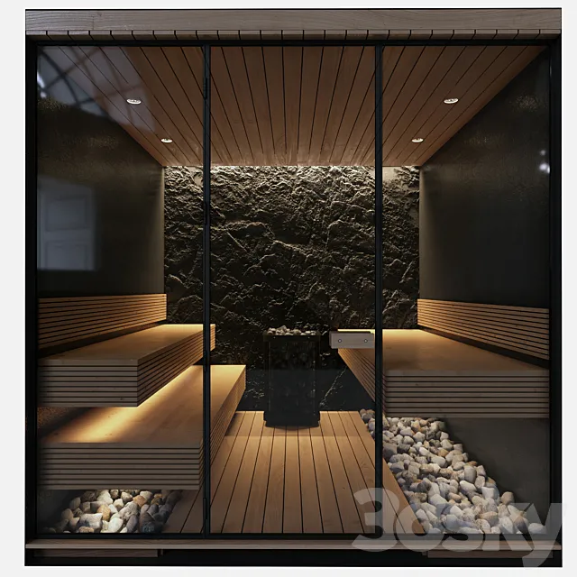 Home sauna 3D Model