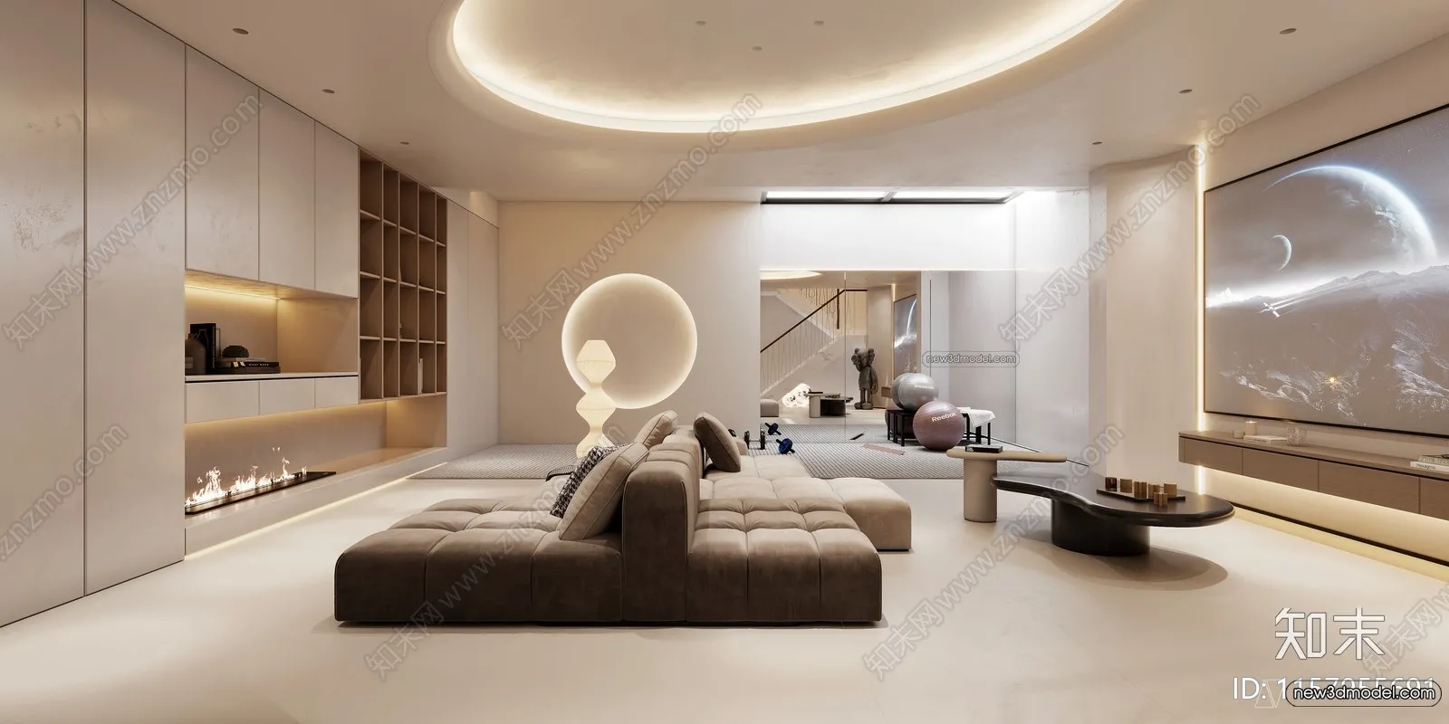 Home Theater – 3D Interior Scene – 3D Models – 115 Home Theater – 3D Interior Scene – 3D Models – 115