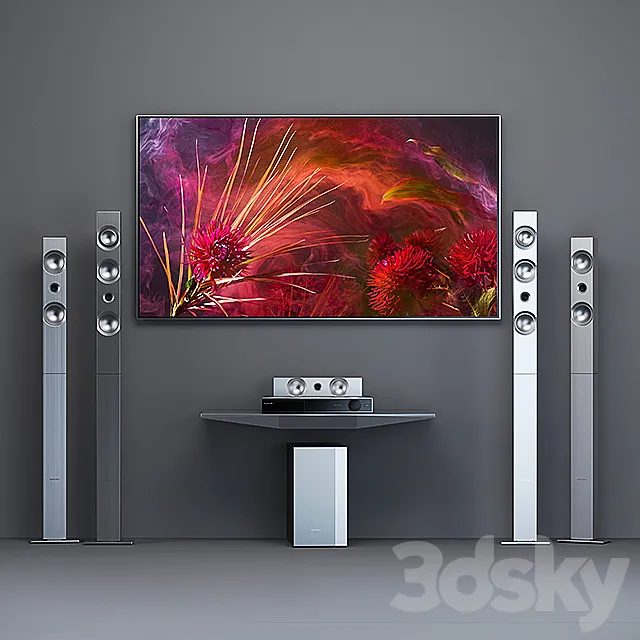 Home Theater Samsung HT-F9750W + tv Samsung Frame Free Download