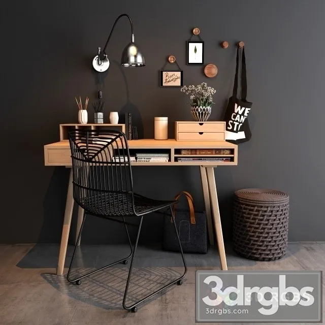 Home Workspace Set 3D Model Download