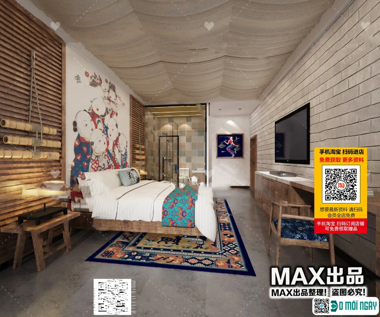 Homestay 3d models – 054 – 3888