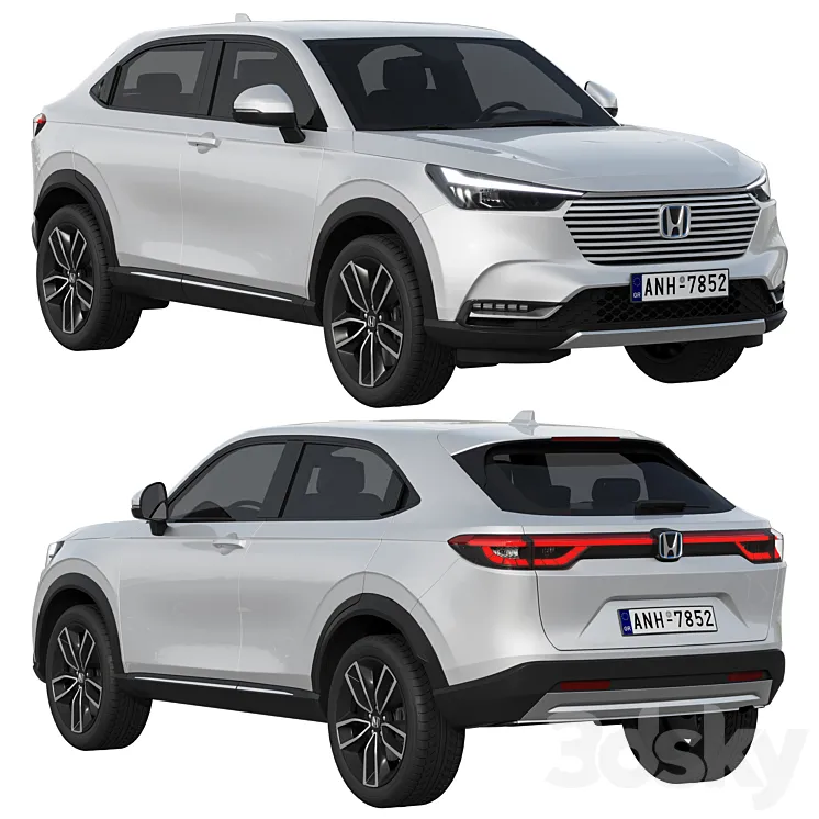 Honda HR-V 2022 3D Model Free Download