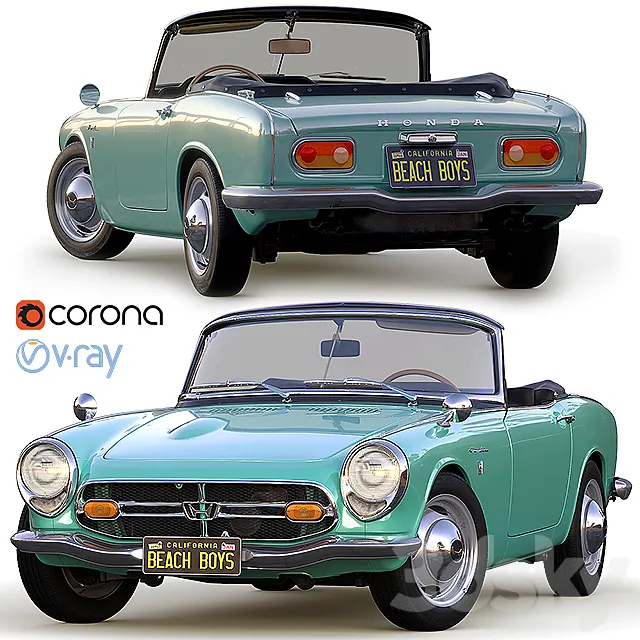 Honda S800 Cabriolet ’66 3DModel