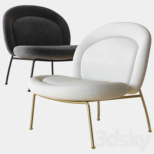 Honey lounge chair camerich 3DModel Honey lounge chair camerich 3DModel