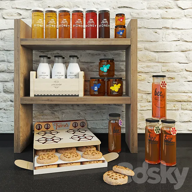 Honey set 3D Model