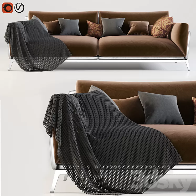 Honey sofa 3D Model Honey sofa 3D Model