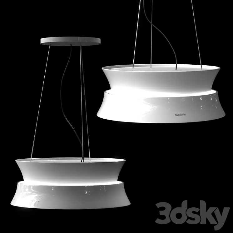 Hood Falmec Dama 3D Model Hood Falmec Dama 3D Model