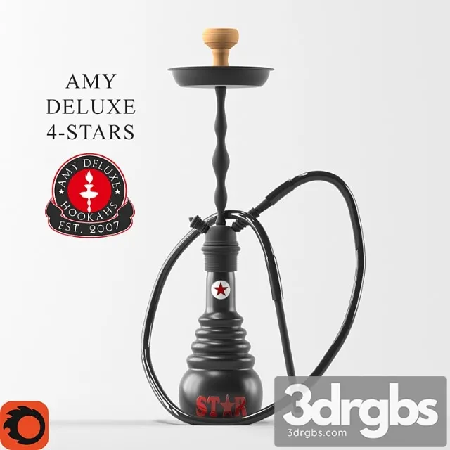 Hookah Amy Deluxe 4 Star 3D Model Download