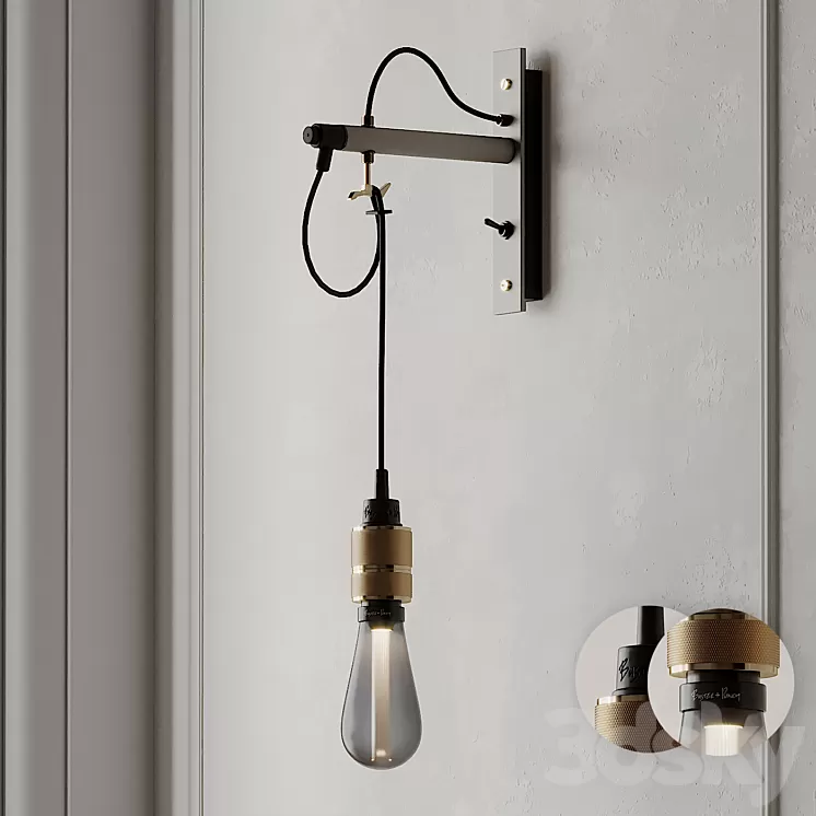 HOOKED wall light NUDE STONE from Buster and Punch 3D Model HOOKED wall light NUDE STONE from Buster and Punch 3D Model