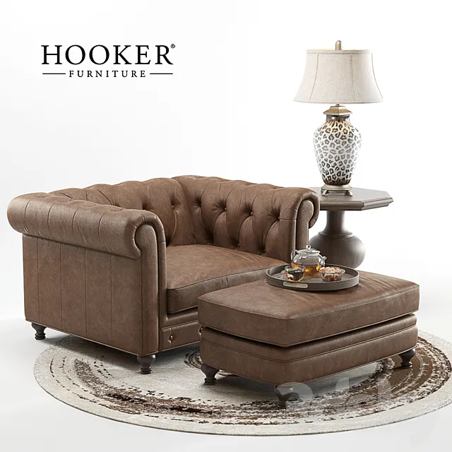 Hooker Alexa Armchair 3DModel